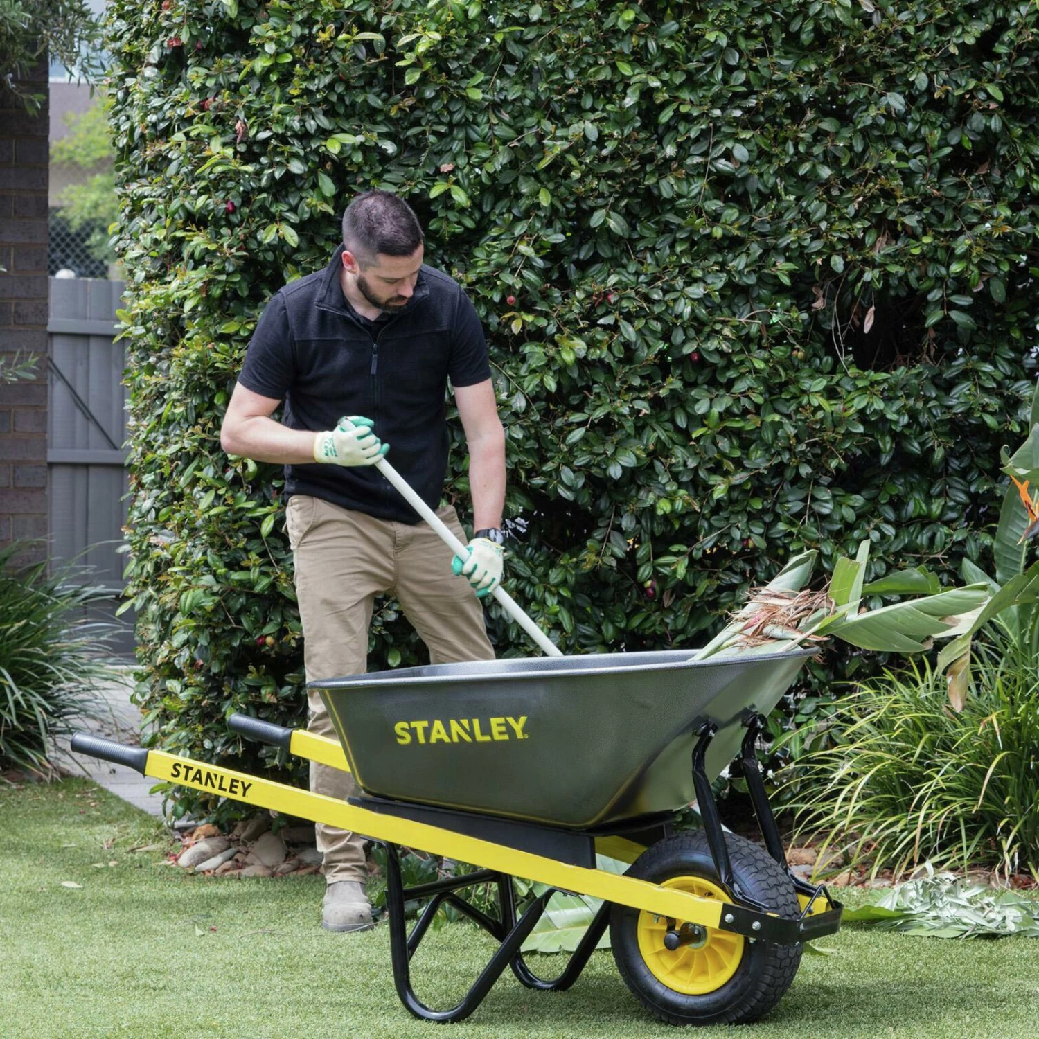 Budget 🌟 Stanley 100L Industrial Steel Tub Wheelbarrow Black / Yellow - To Australia ❤️ 9 Budget 🌟 Stanley 100L Industrial Steel Tub Wheelbarrow Black / Yellow - To Australia ❤️ - Image 8