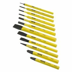 Best Sale ⌛ Stanley 12 Piece Chisel And Punch Set Yellow - To Australia 🔔