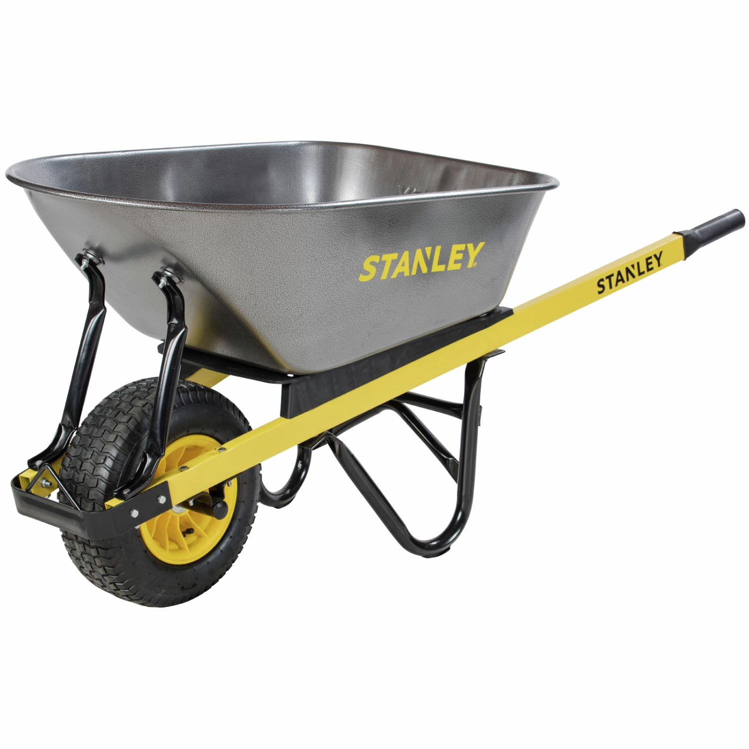 Budget 🌟 Stanley 100L Industrial Steel Tub Wheelbarrow Black / Yellow - To Australia ❤️ 5 Budget 🌟 Stanley 100L Industrial Steel Tub Wheelbarrow Black / Yellow - To Australia ❤️ - Image 4