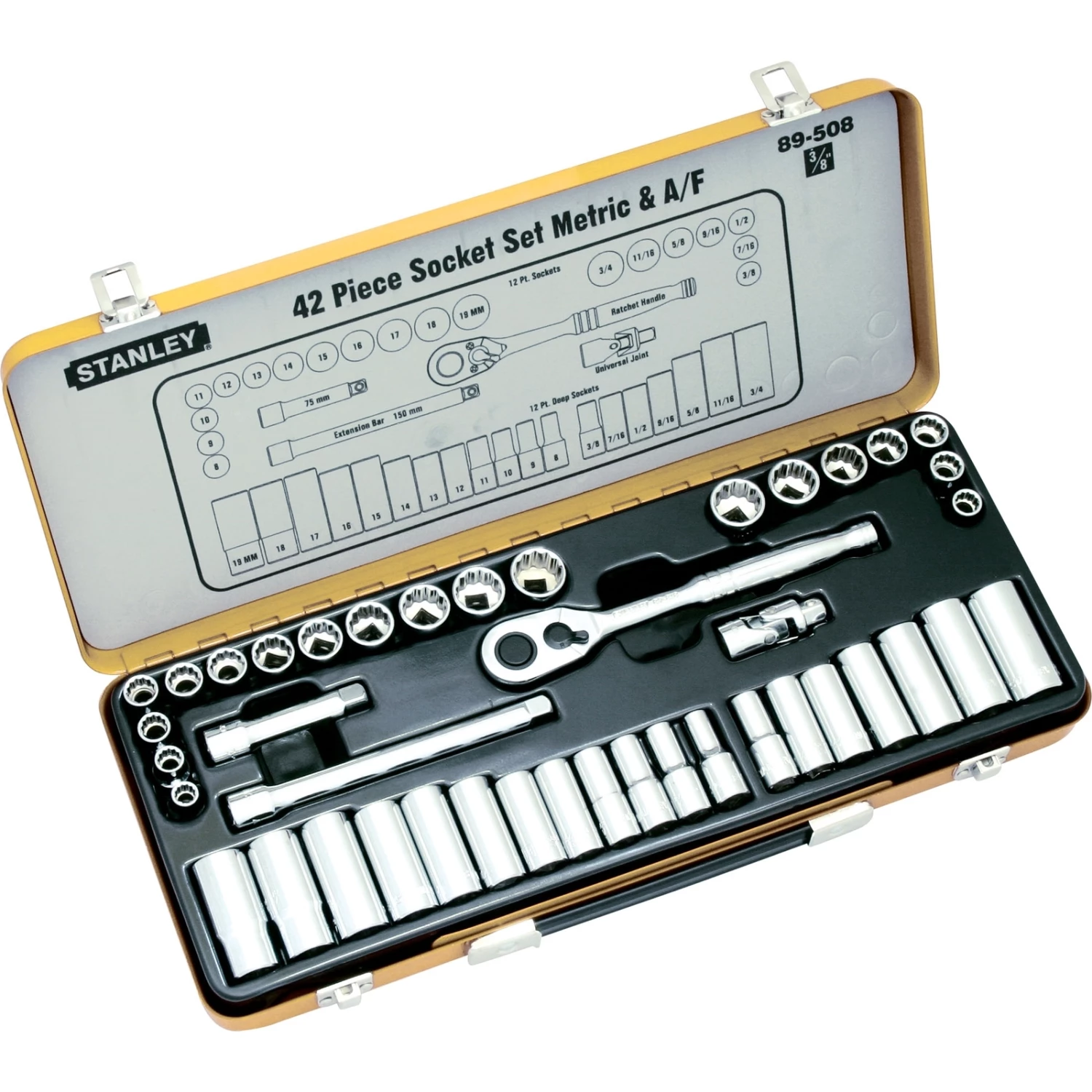 Discount ๐ฅ Stanley Imperial / Metric Socket Set - 42 Piece Silver Metallic - To Australia ๐ 3 Discount ๐ฅ Stanley Imperial / Metric Socket Set - 42 Piece Silver Metallic - To Australia ๐