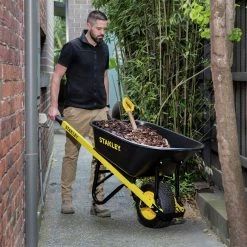 Budget 🔥 Stanley 100L Poly Tub Wheelbarrow Black / Yellow - To Australia 🔥 -Stanley Sales Online 7e20990c048e473b8c62303dd0629a77