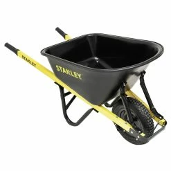 Promo ✨ Australia Only - Stanley 80L Poly Tub Wheelbarrow Black / Yellow 🎁 -Stanley Sales Online 855f48a007734716b09534a258554a23