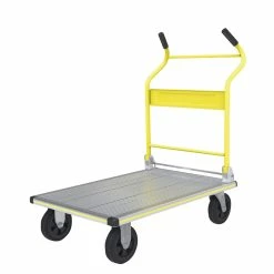 Deals 🧨 Australia Sale - Stanley 300kg Platform Trolley Silver/black/yellow ✨
