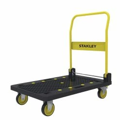 Best deal 😍 Australia Sale - Stanley 250kg Folding Platform Trolley Yellow/black 😀