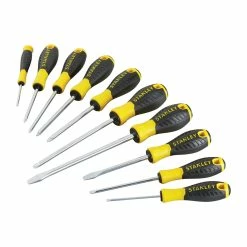 Coupon 🥰 Australia Sale - Stanley 10 Piece Essentials Screwdriver Set Yellow 🔔